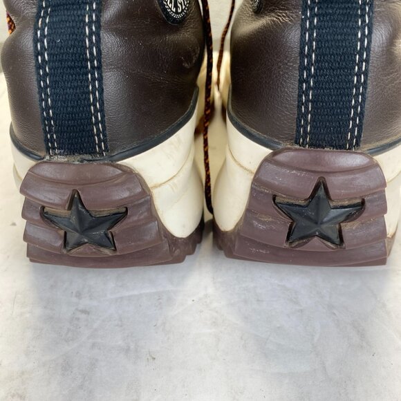 Converse Run Star Hike High Top Leather Brown Mens Size Men's 8.5 Women's 10 - Picture 10 of 16